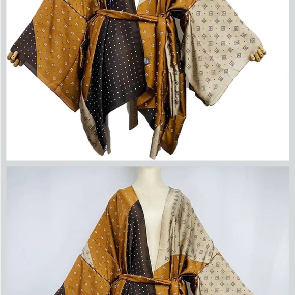 Multicolor Patterned Kimono - Picture 5 of 7